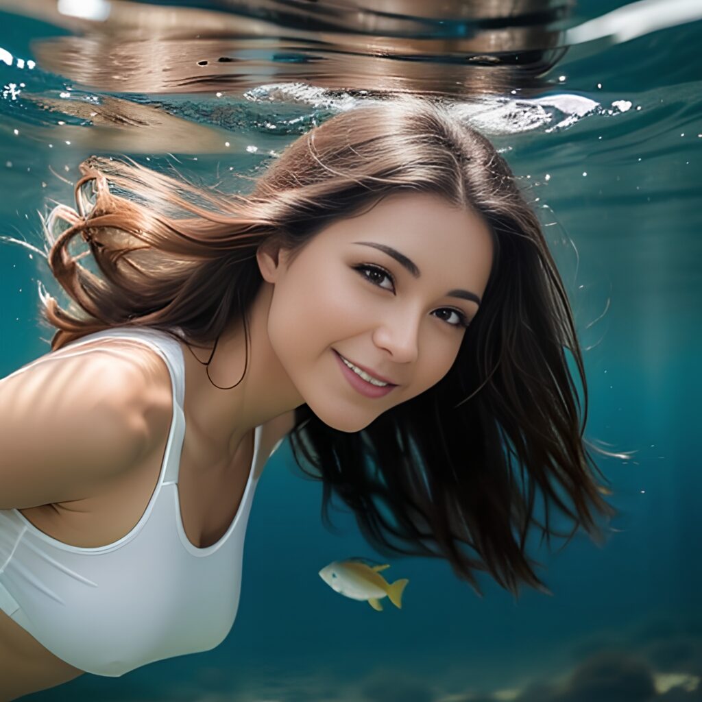 yoga pants underwater