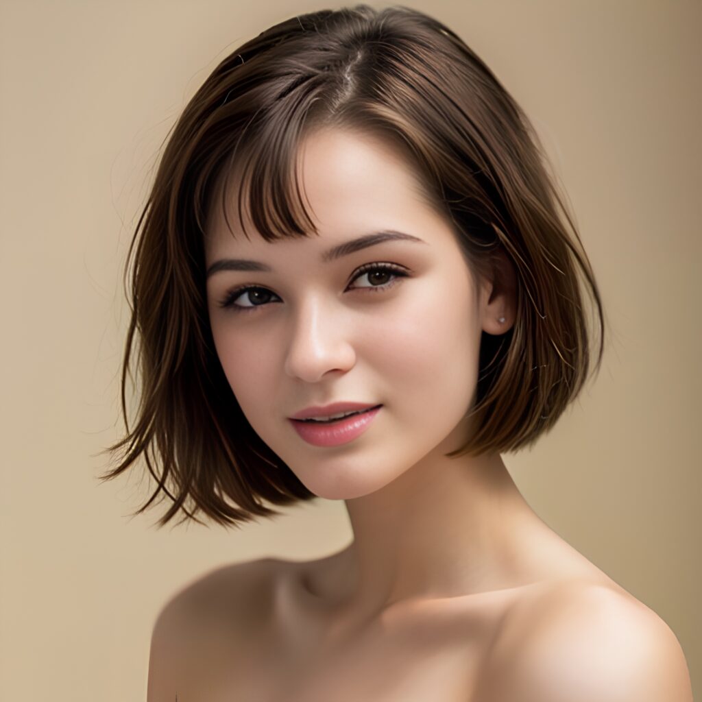 bangs hair indonesian