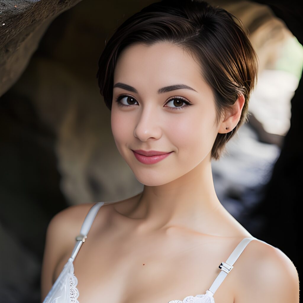 cave pixie haircut close lingerie