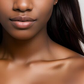 close indonesian darker skin