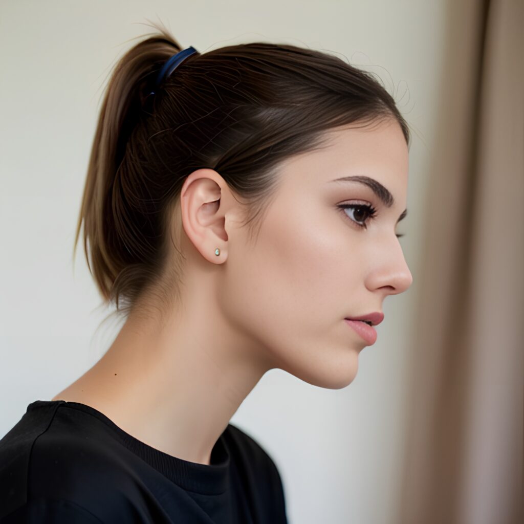 cum on body ponytail haircut