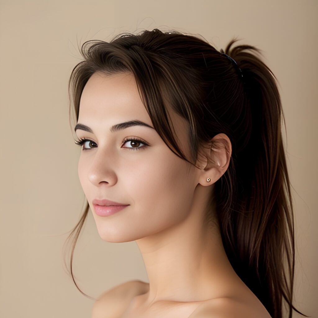 cum on body ponytail haircut side