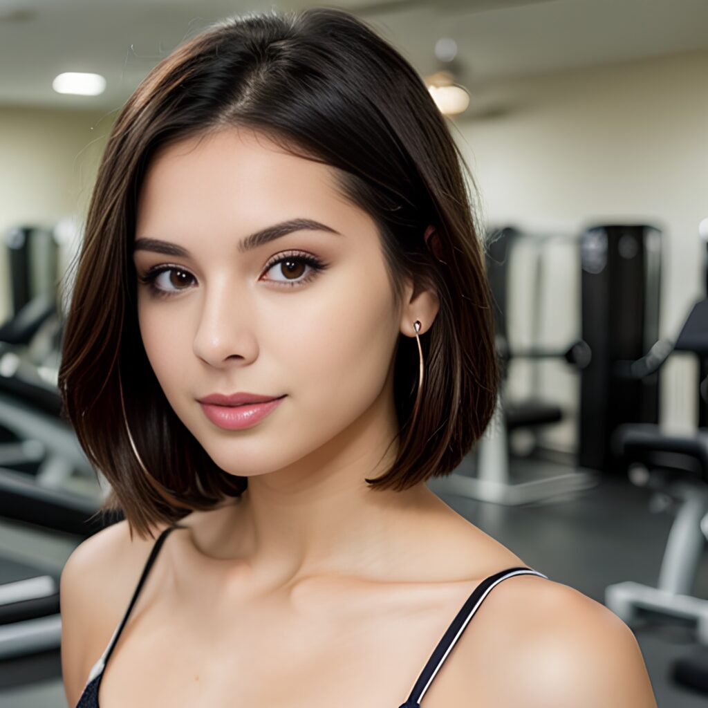 gym bangs hair