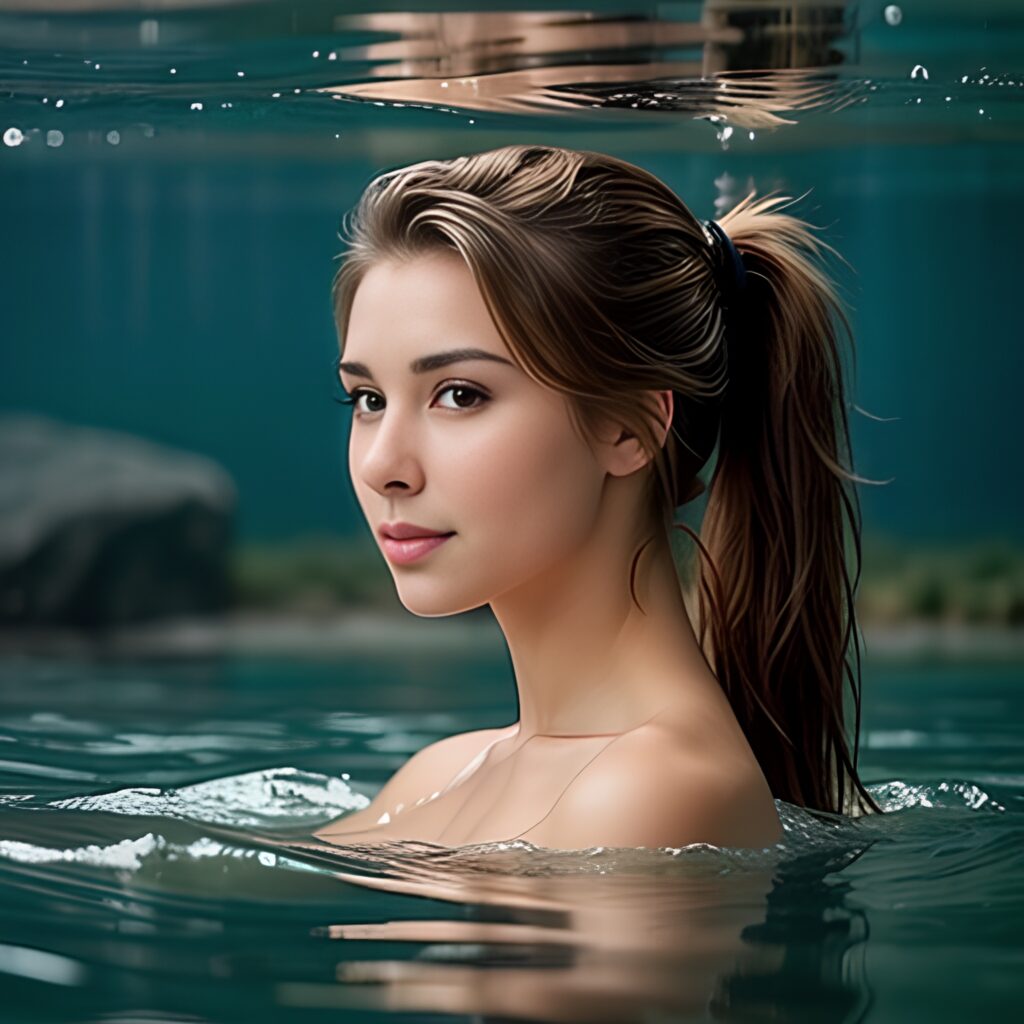 side underwater ponytail haircut