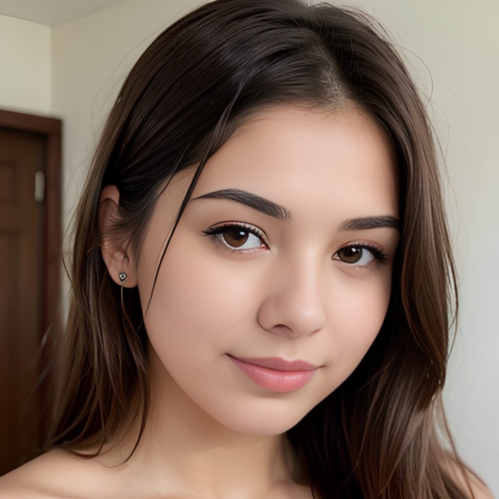 bangs hair cum on body