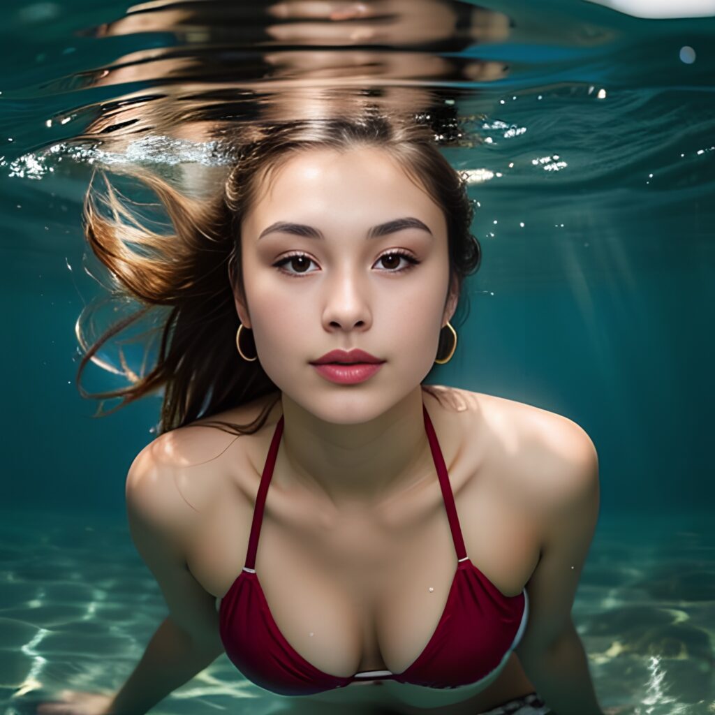 bikini underwater cum on body 