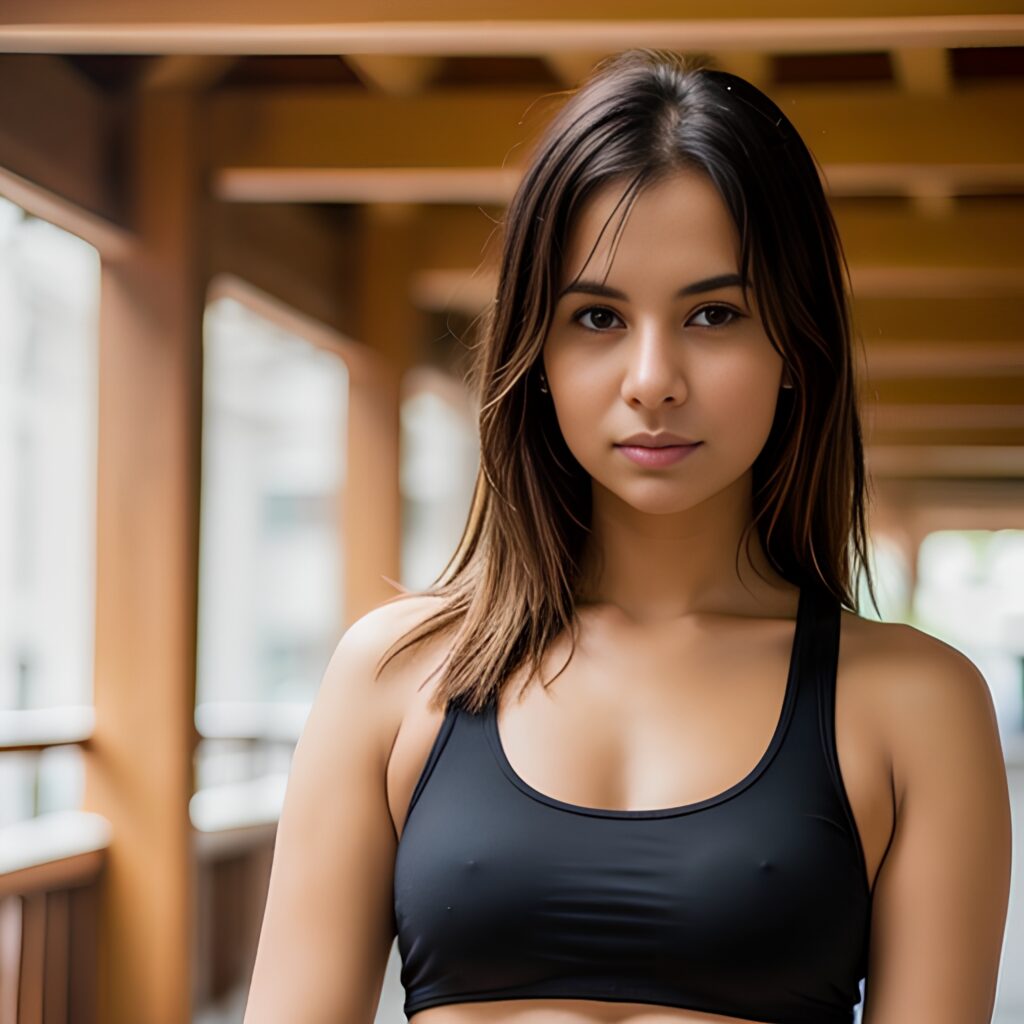 blowjob yoga pants bangs hair