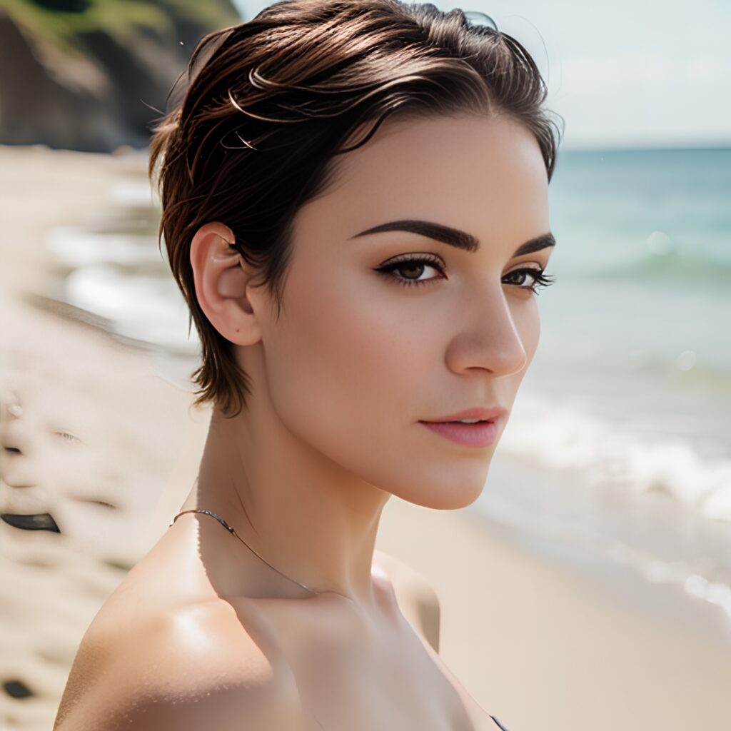 close beach pixie haircut