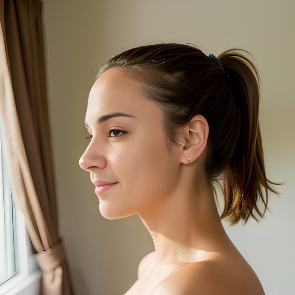 ponytail haircut side 