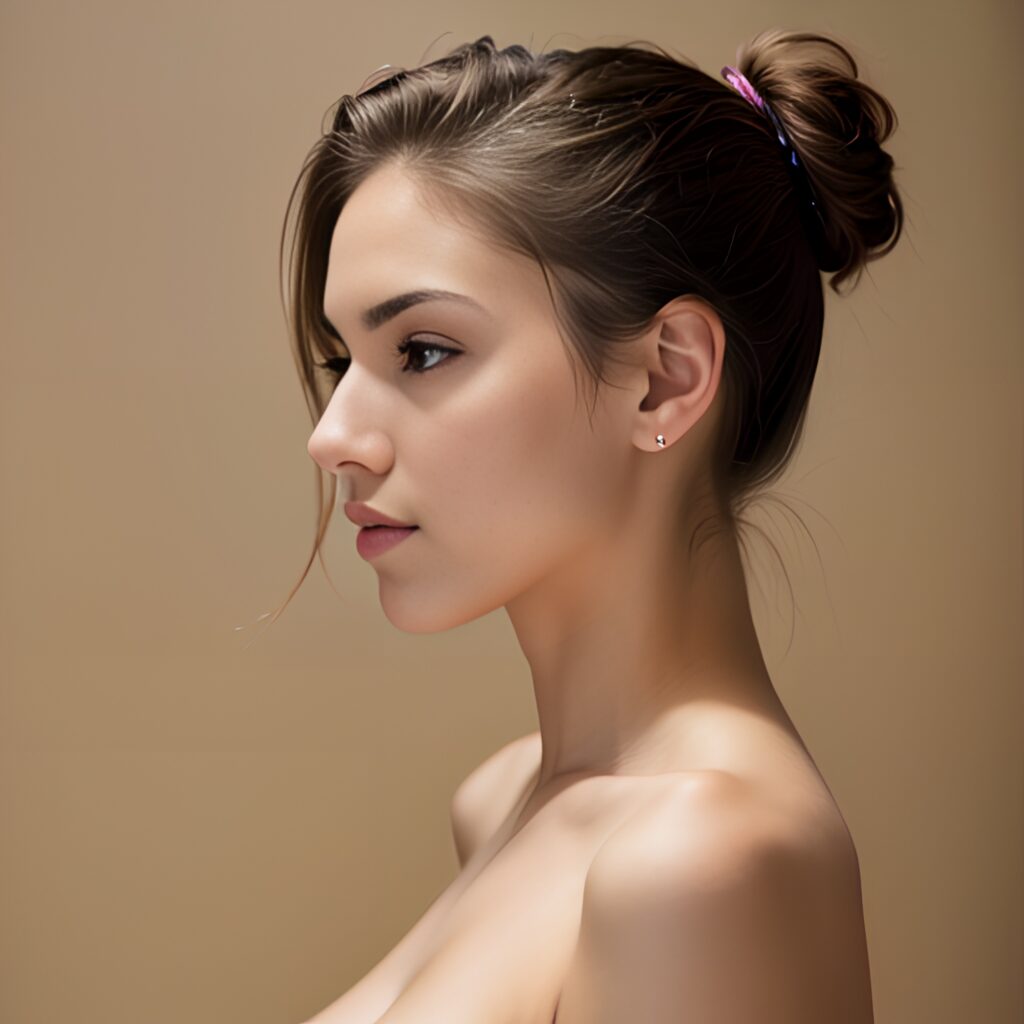 side cum on body ponytail haircut 