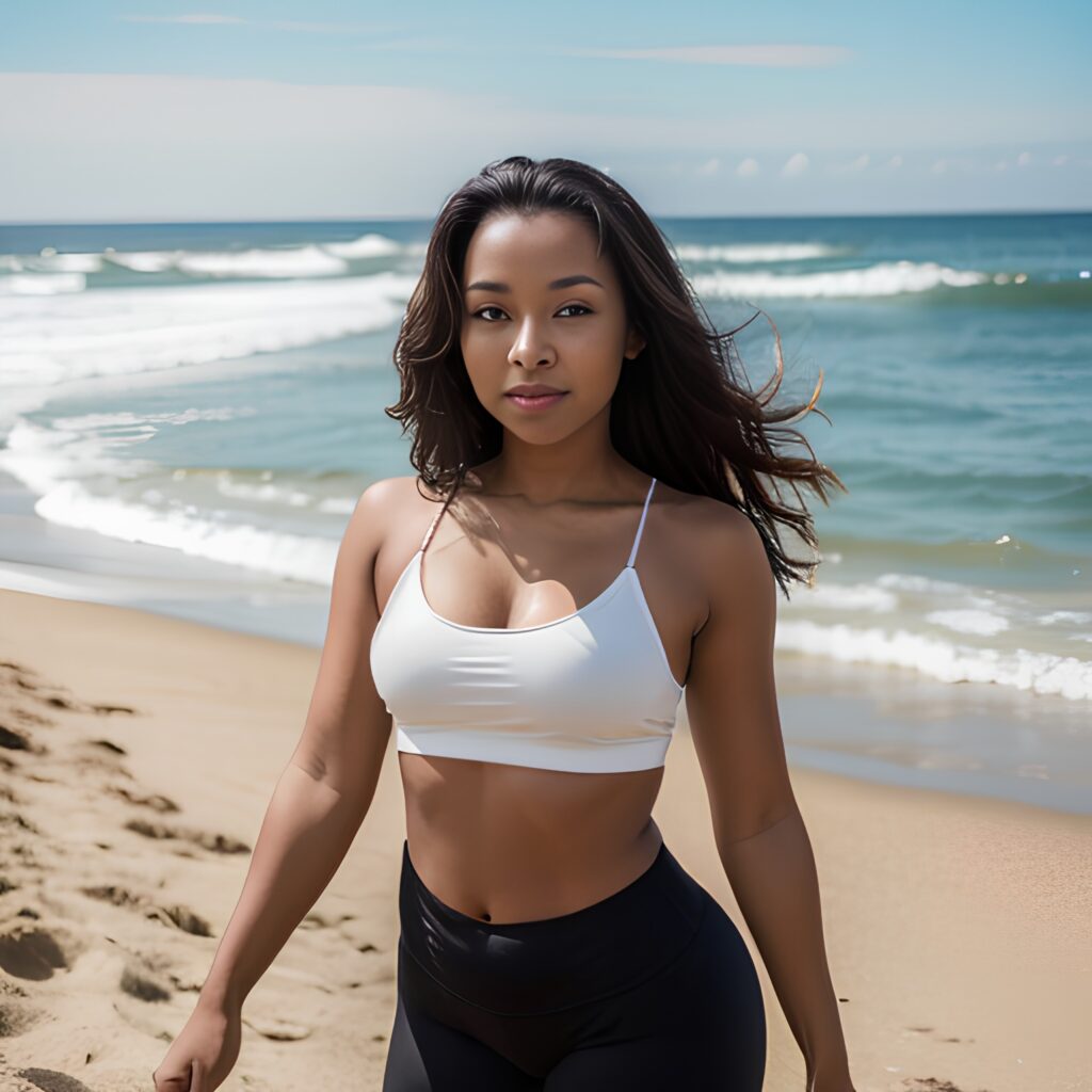 yoga pants arabic beach 