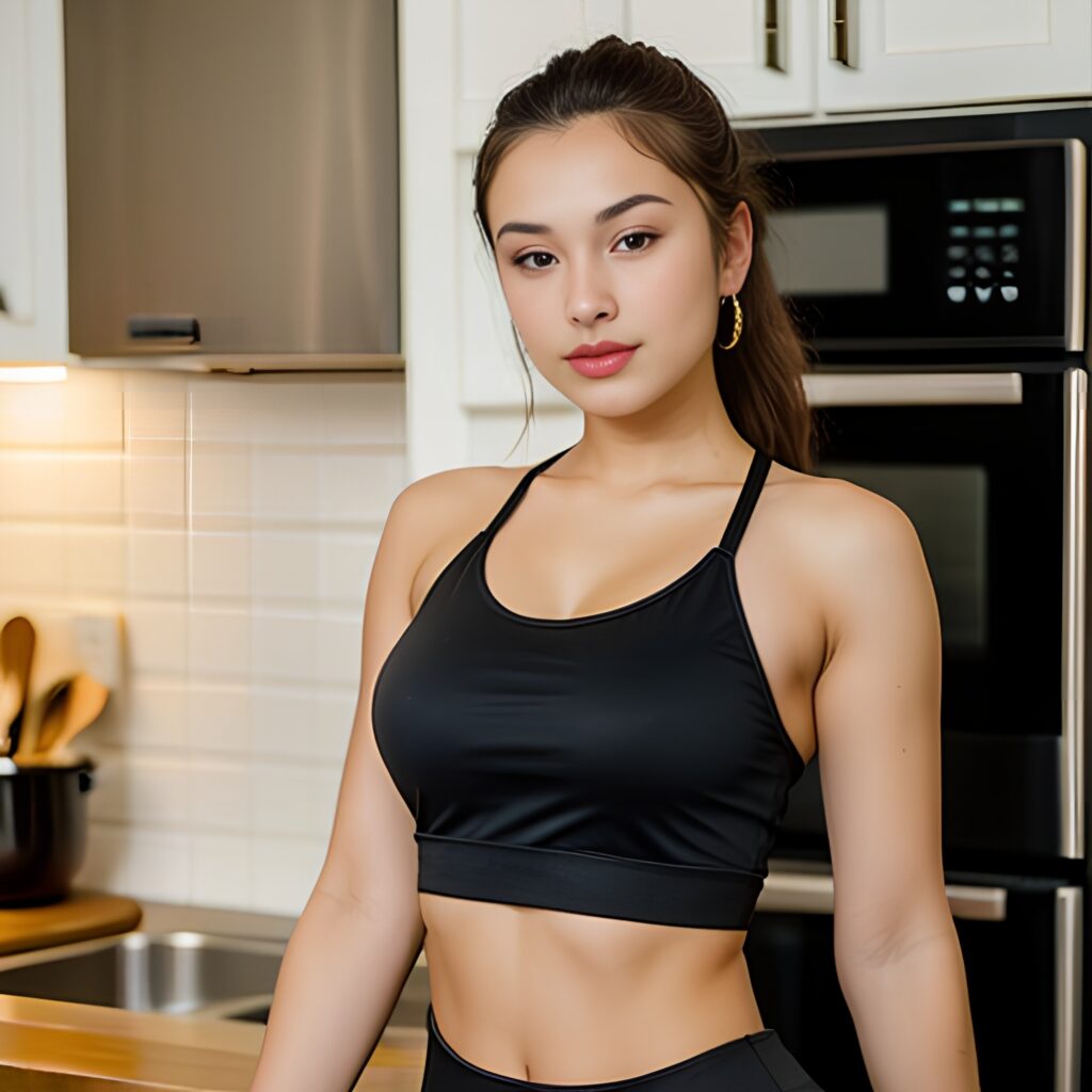 yoga pants kitchen 