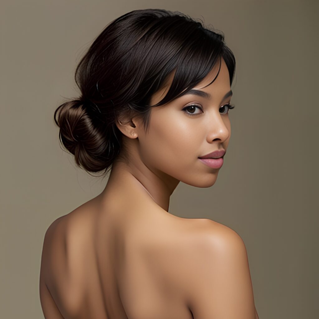 back bangs hair 