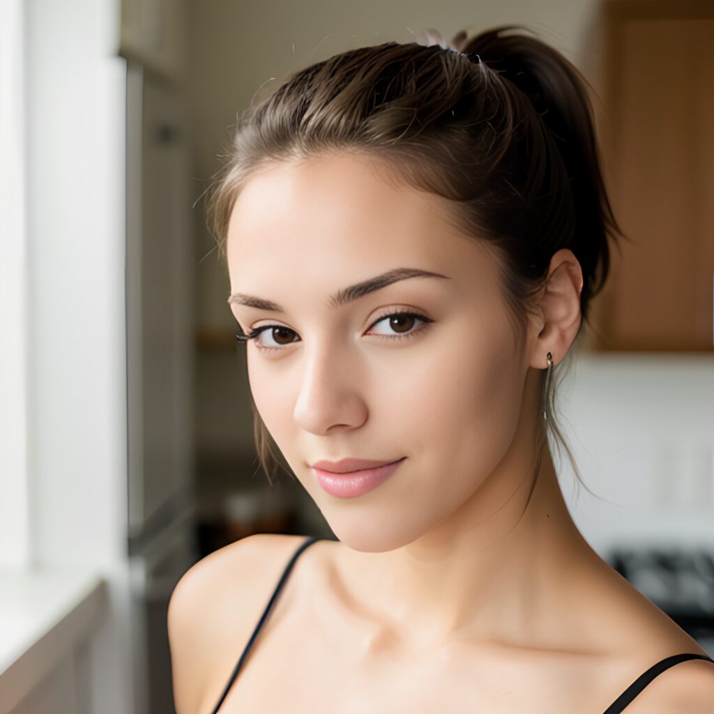 close ponytail haircut kitchen