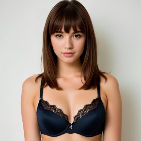 cum on face lingerie bangs hair