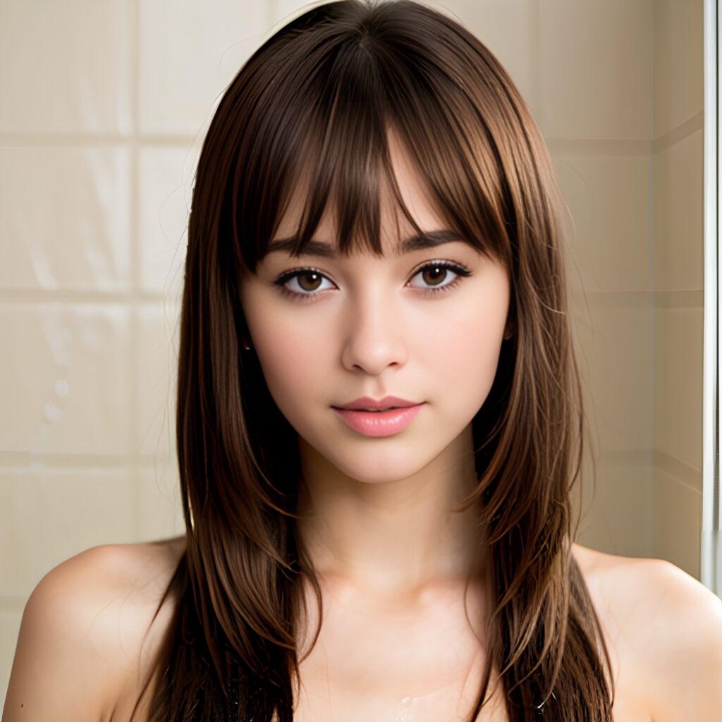 shower bangs hair 