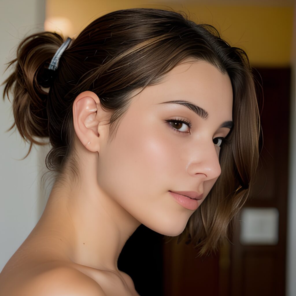 side ponytail haircut 