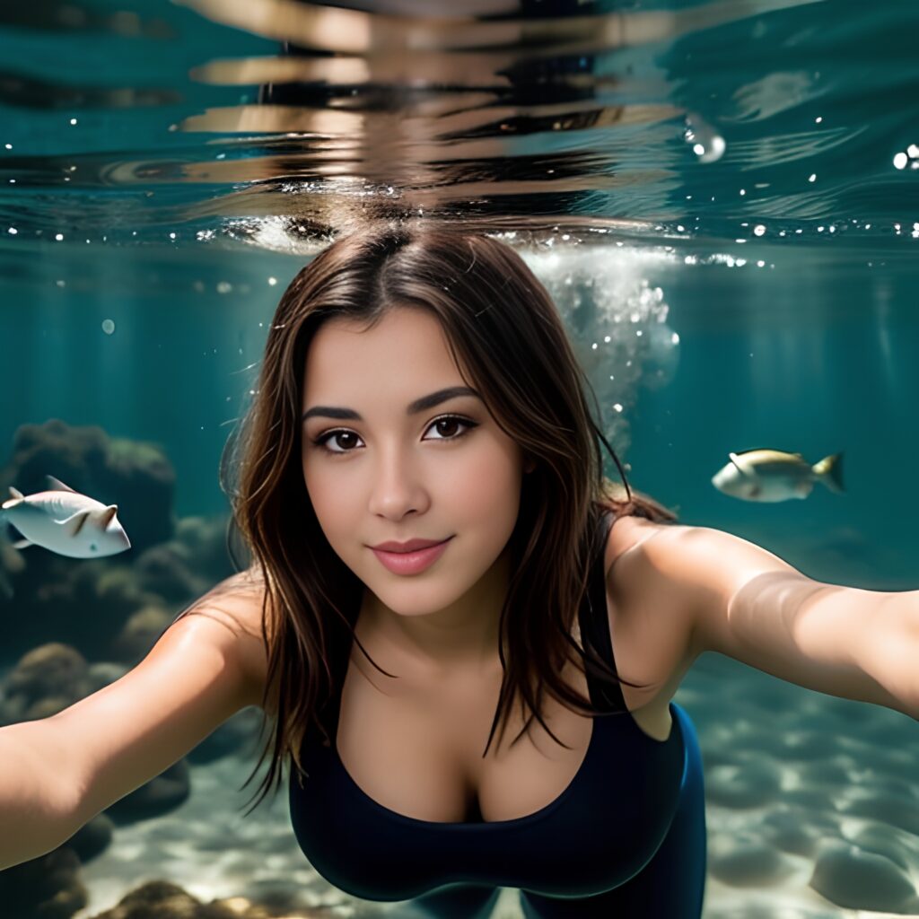 yoga pants underwater 