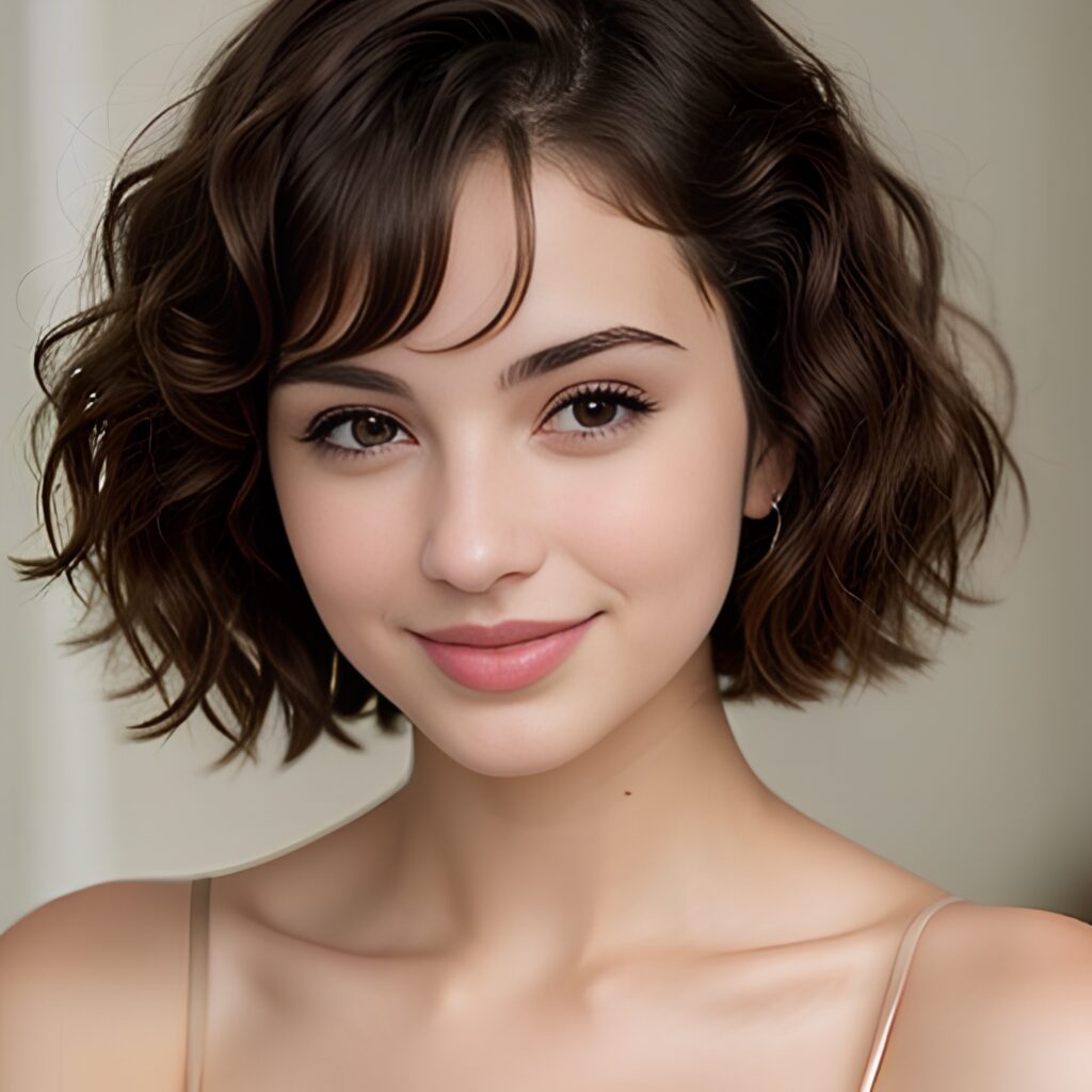 bangs hair cum on face