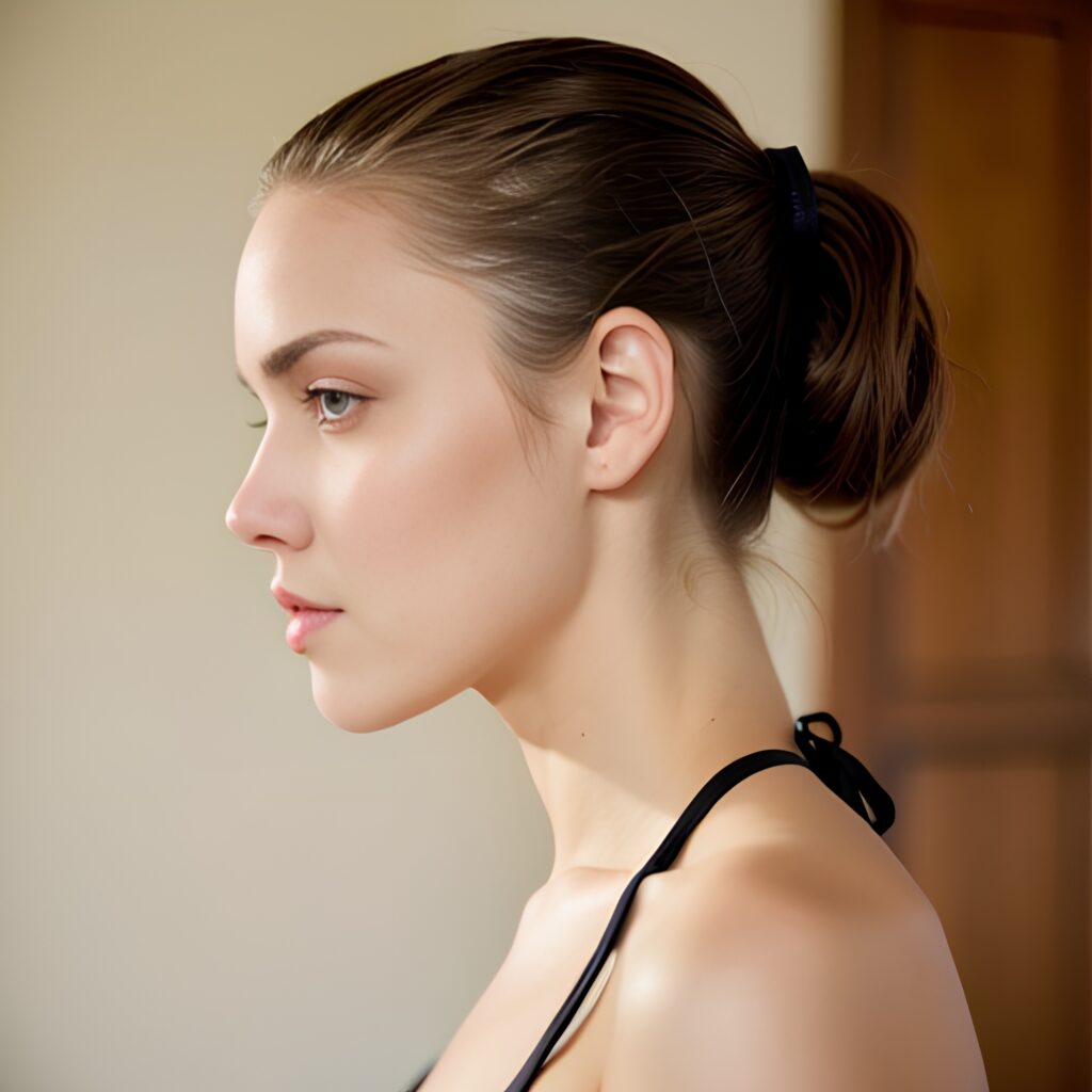 ponytail haircut bikini 