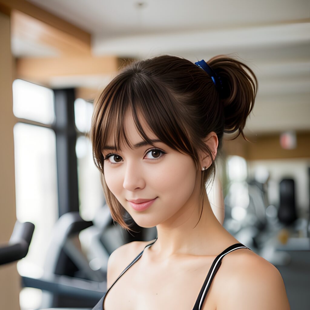 ponytail haircut gym