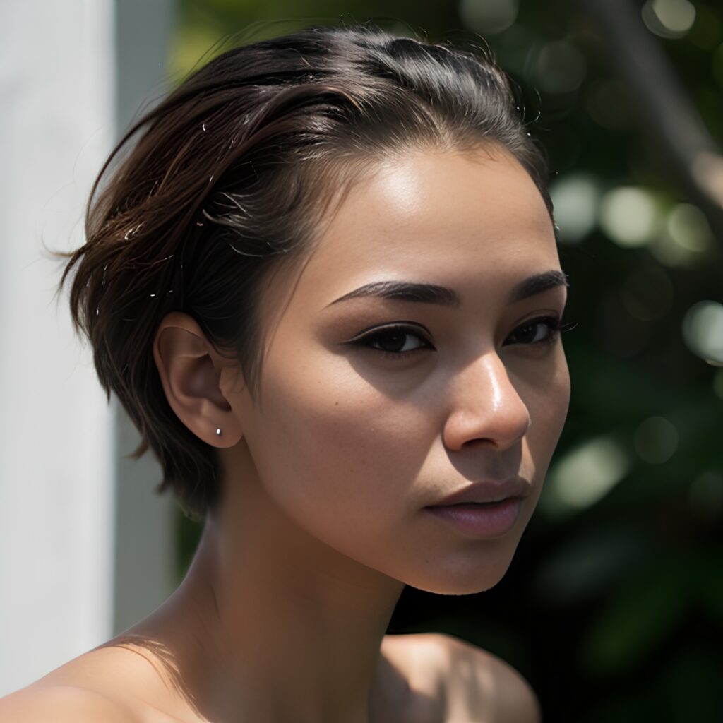 side indian pixie haircut 