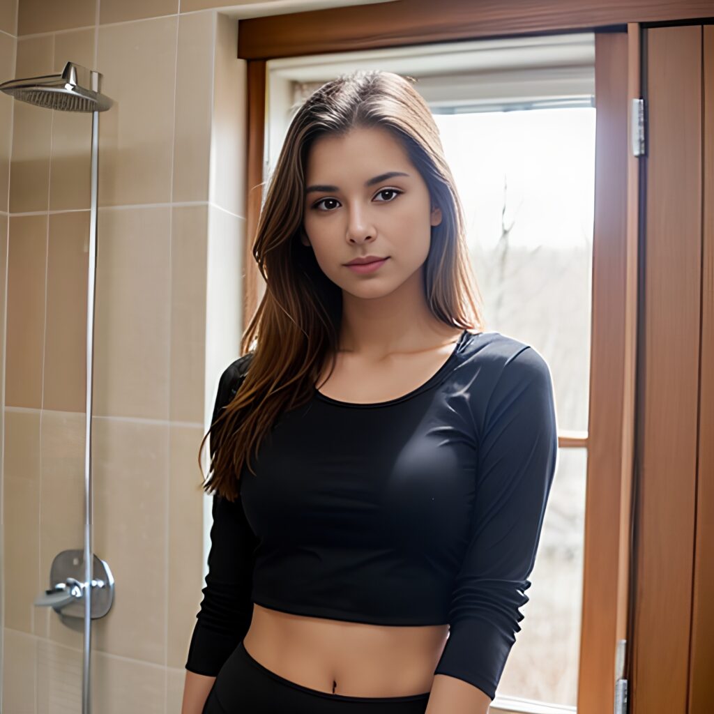 yoga pants shower 