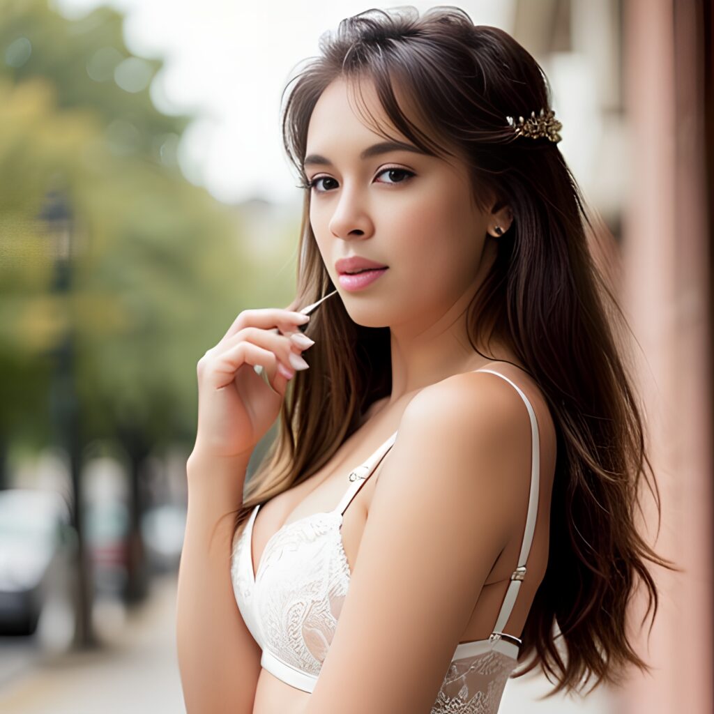 lingerie bangs hair