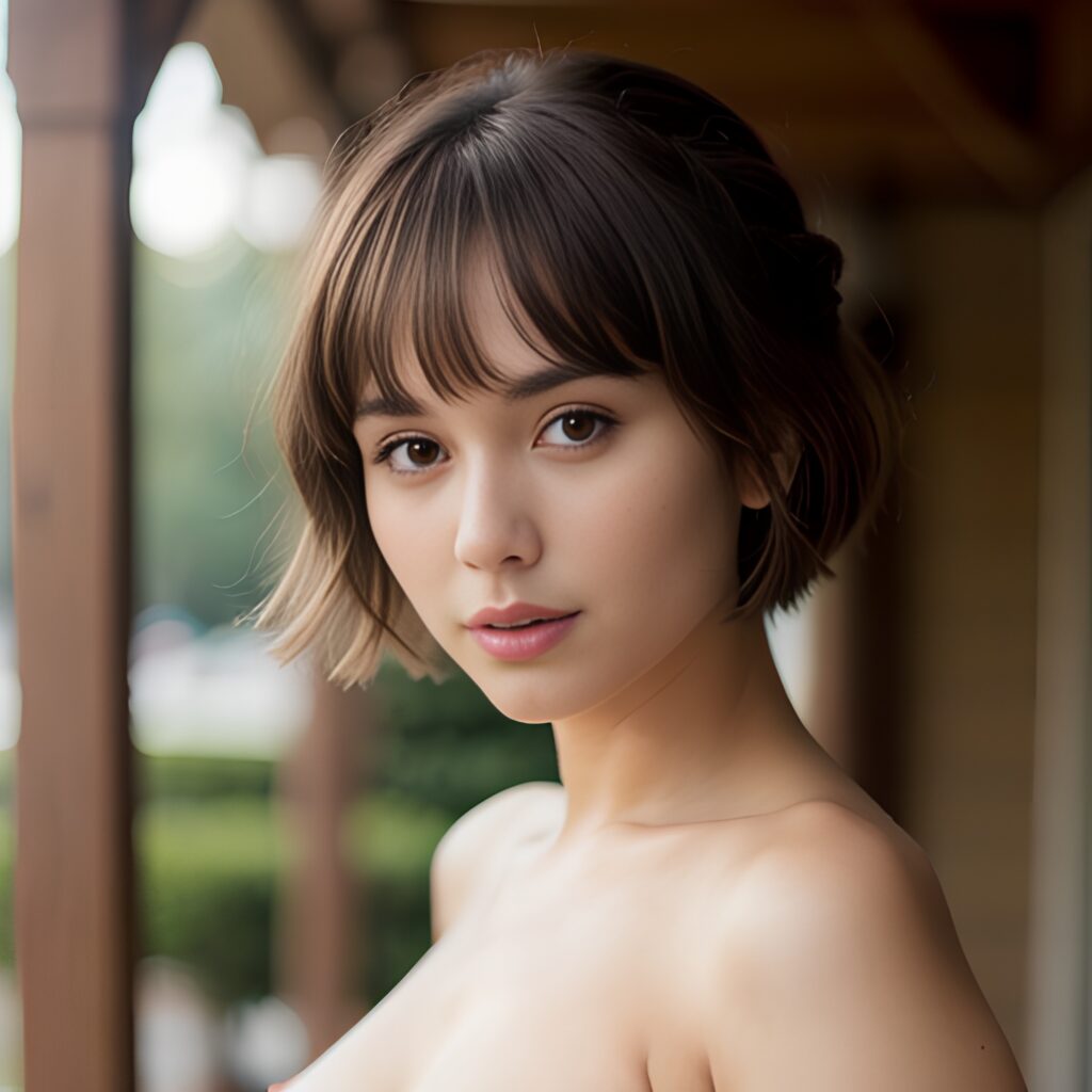 side bangs hair cum on body 