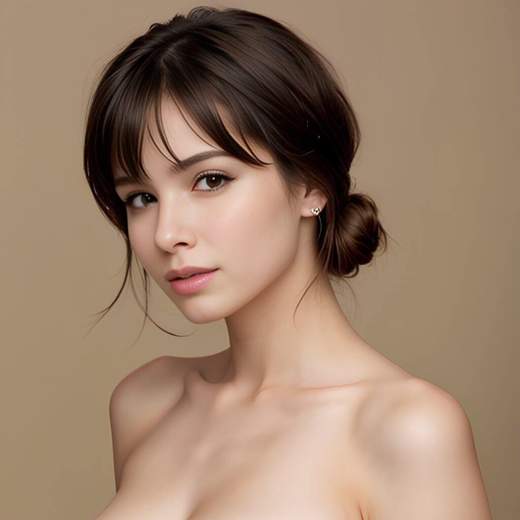 bangs hair cum on body