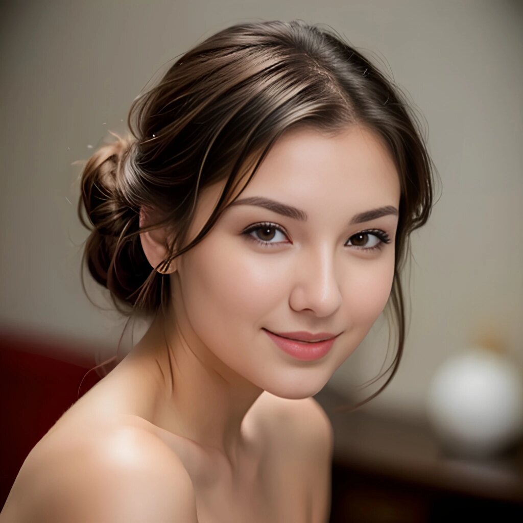 close bangs hair cum on face 